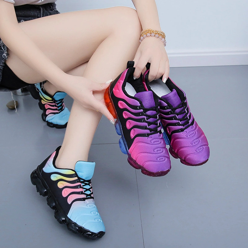 Colorful Single Shoes Stand Alone Large Size Casual Shoes Wholesale Lace-up Running Shoes