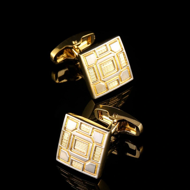 New High-Quality French Cuff Cuff Nails Suit Shirt Gold Cufflinks