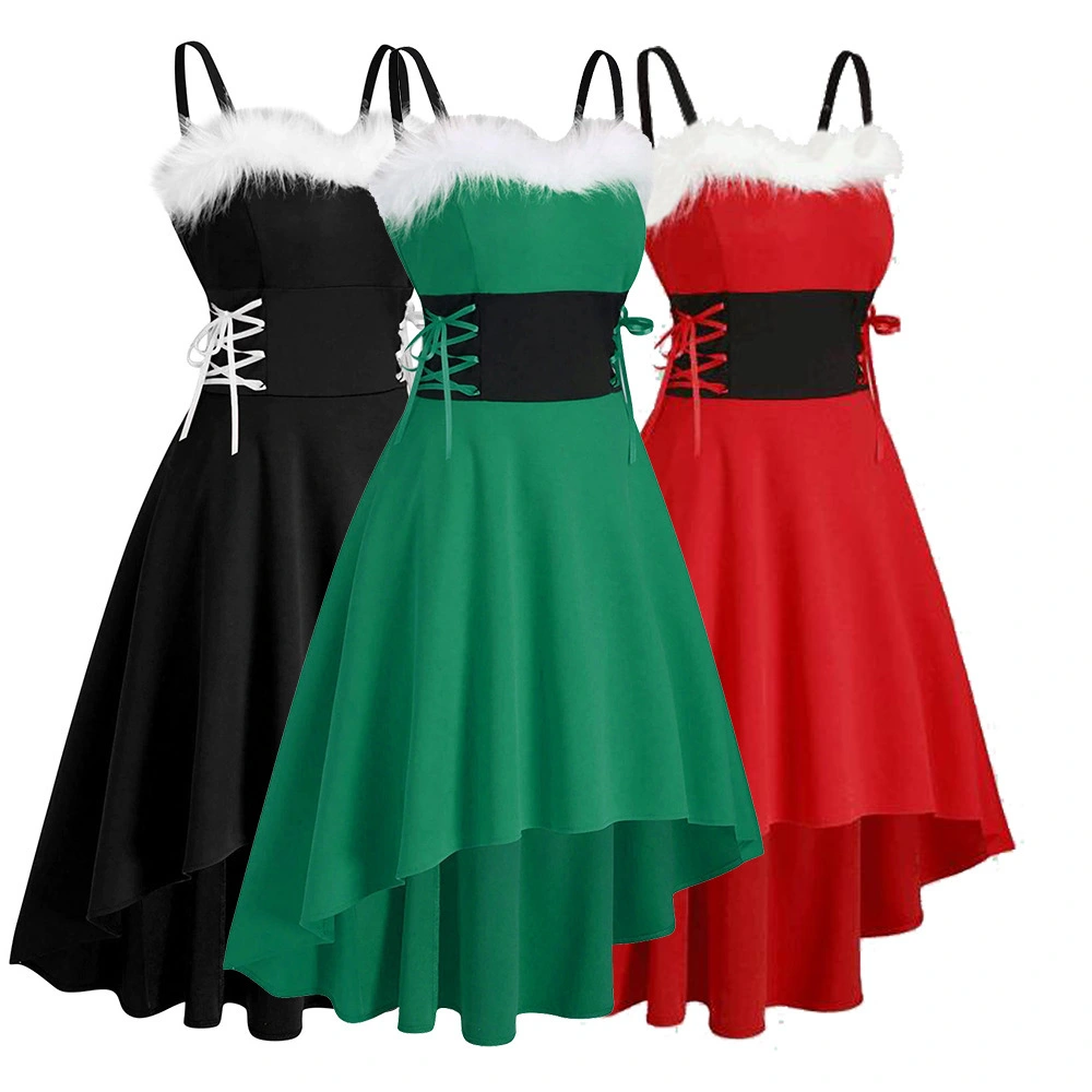Lace irregular dress