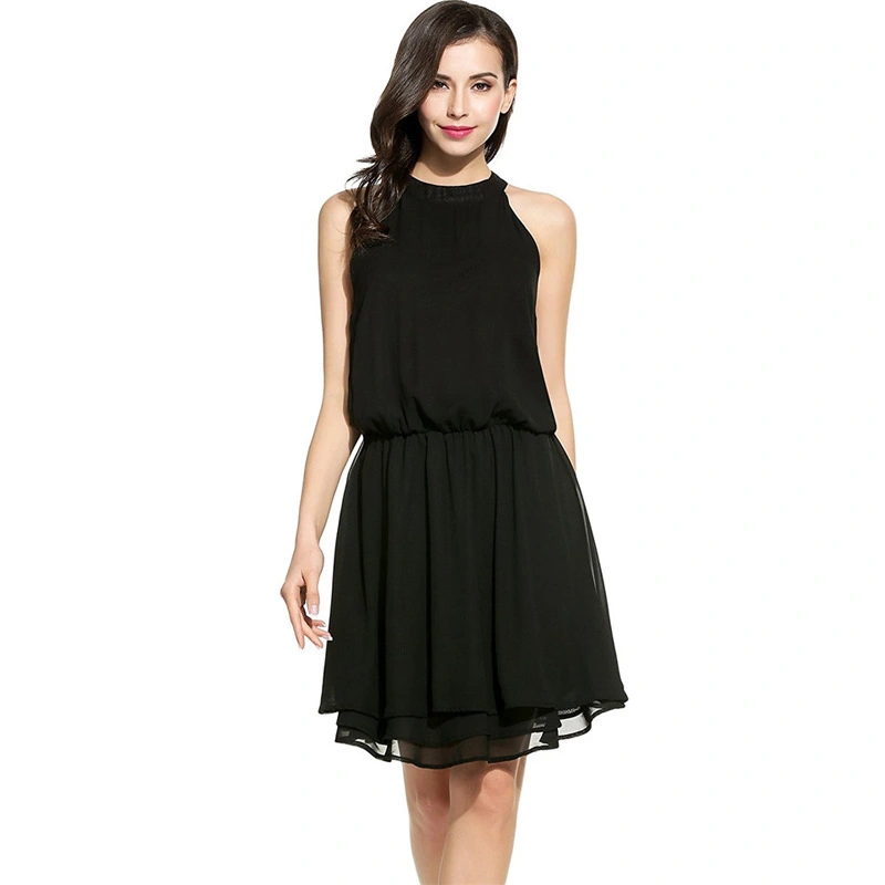 Chiffon off-the-shoulder ruffled dress