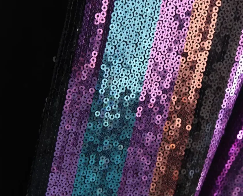 Vintage Envelope Style Coloured Sequins Strap Dress
