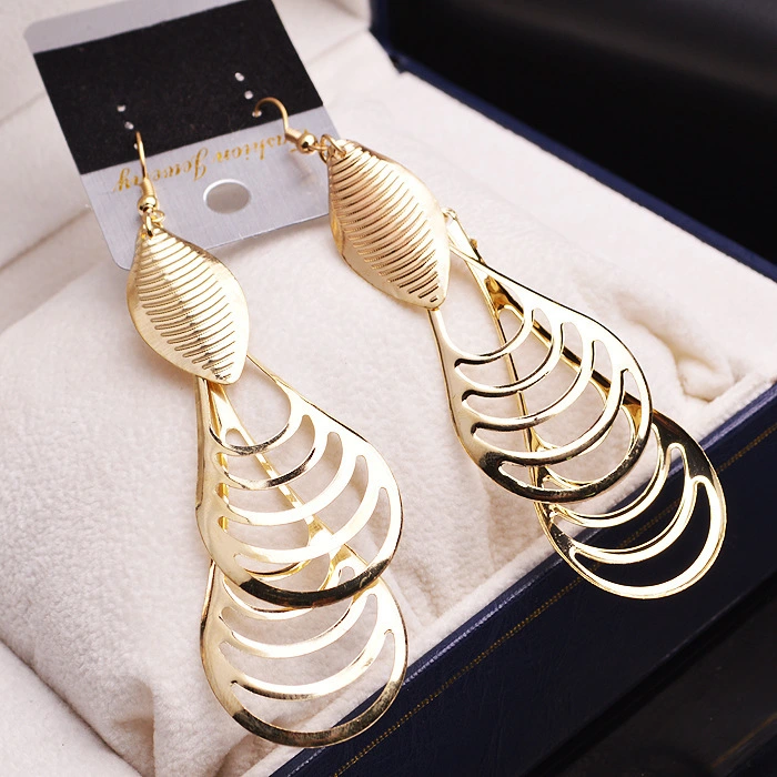 Indian national style retro tassel long earrings earrings European and American jewelry Yiwu factory wholesale D-ES-033