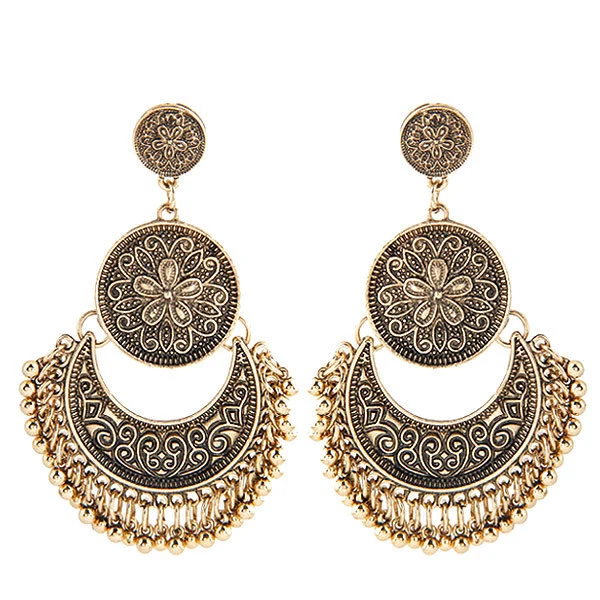 Retro tassel earrings personality ethnic trend earrings