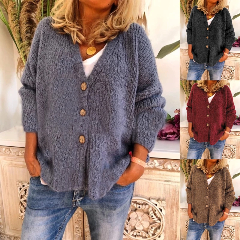 Knit cardigan sweater sweater cardigan short coat