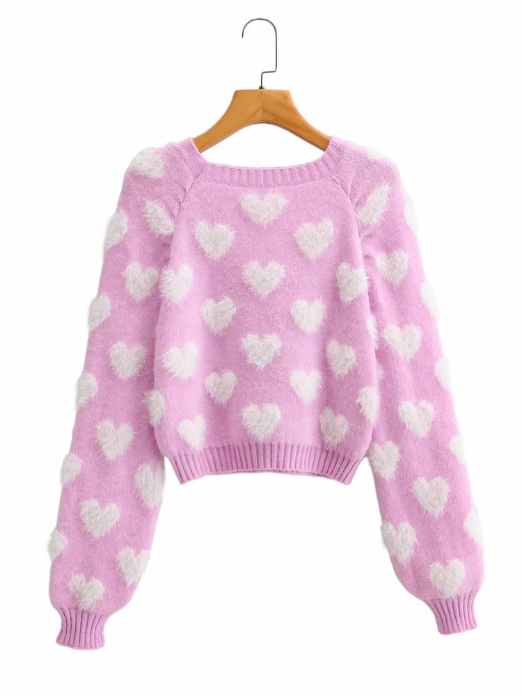 Love jacquard sweater