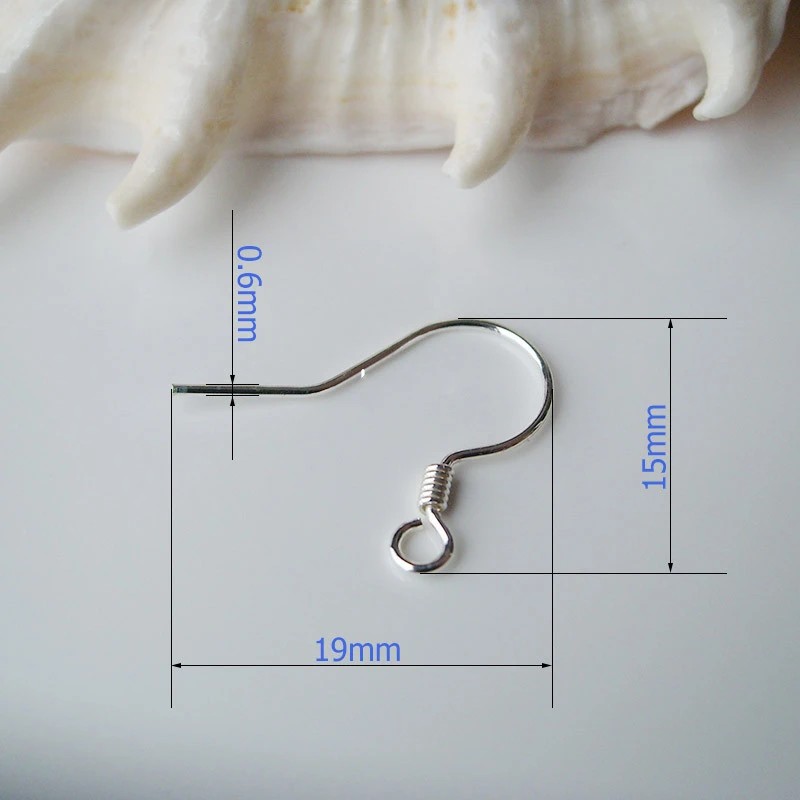 925 pure silver ear hook