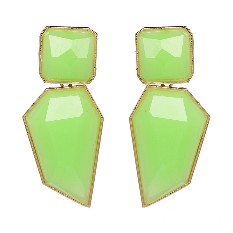 Exaggerated geometric earrings