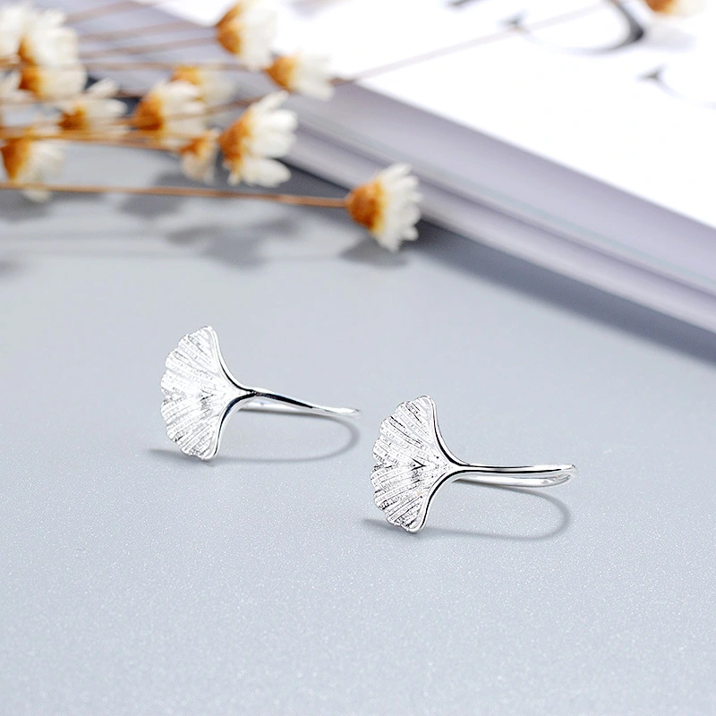South Korea Simple Ginkgo Biloba Ear Hook Sweet Tree