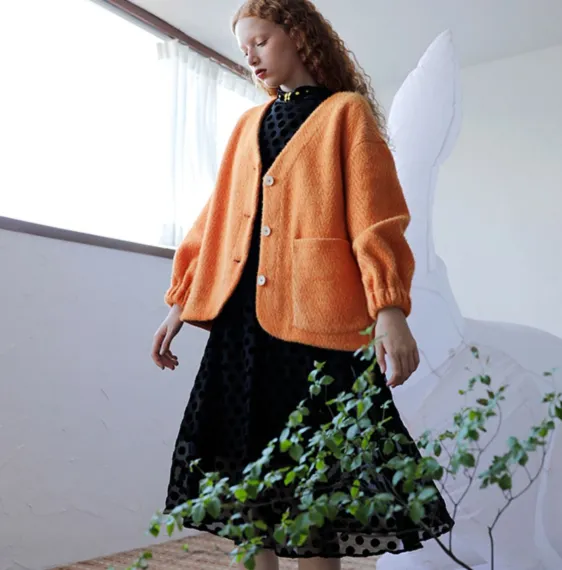 Orange coat