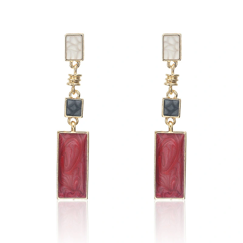 Rectangular earrings