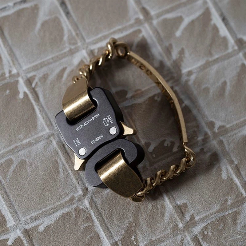 Nameplate LOGO Metal Buckle Function Bracelet INS Trend