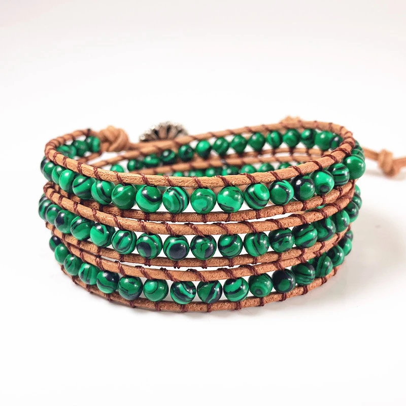 Multi-layer Braided Stone Bracelet Winding Type Bracelet Hand Rope Bracelet