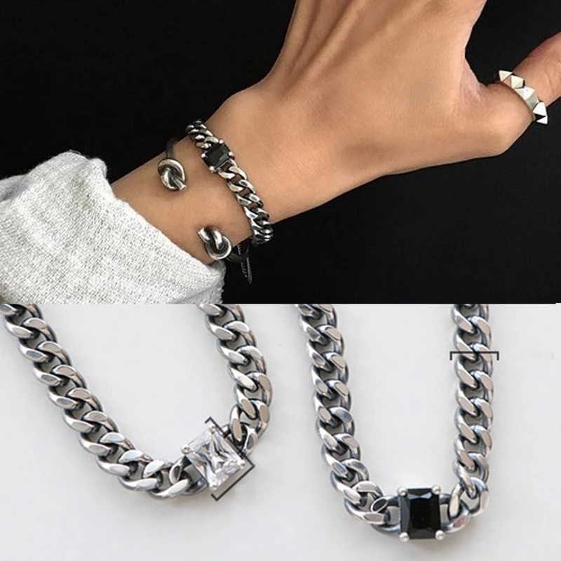 S925 Sterling Silver Custom Men And Women Trendy Bracelet 