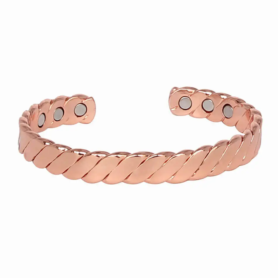 Red Copper Magnetic Bangle Open Bangle