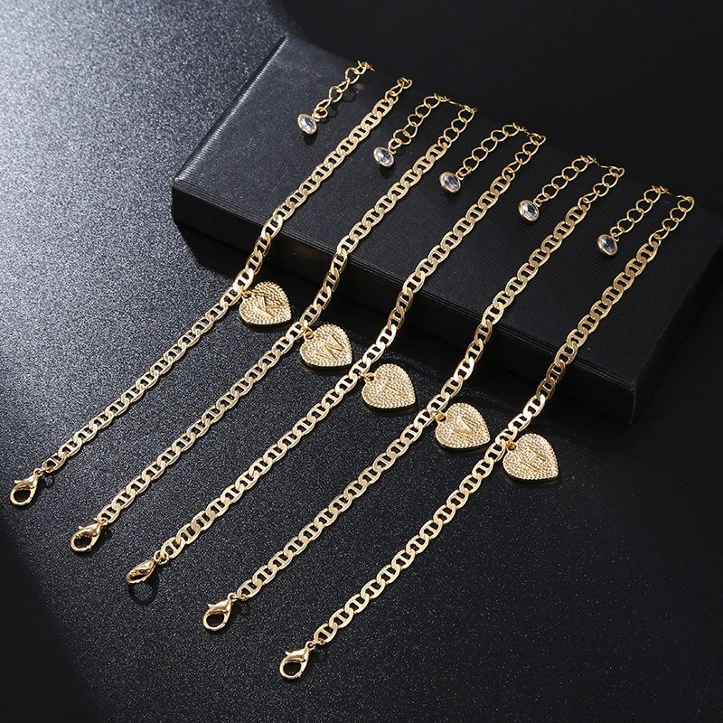 Love 26 Letter Alloy Anklet Lady Anklet Bracelet Multi-Set