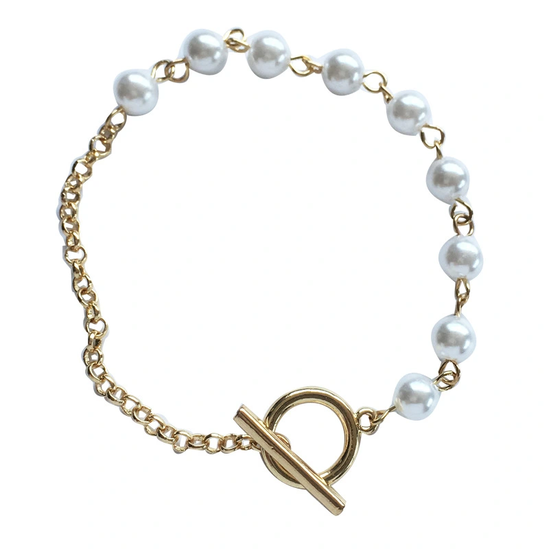 Asymmetric Fashion Bracelet With Personality Of Pearl Bracelet