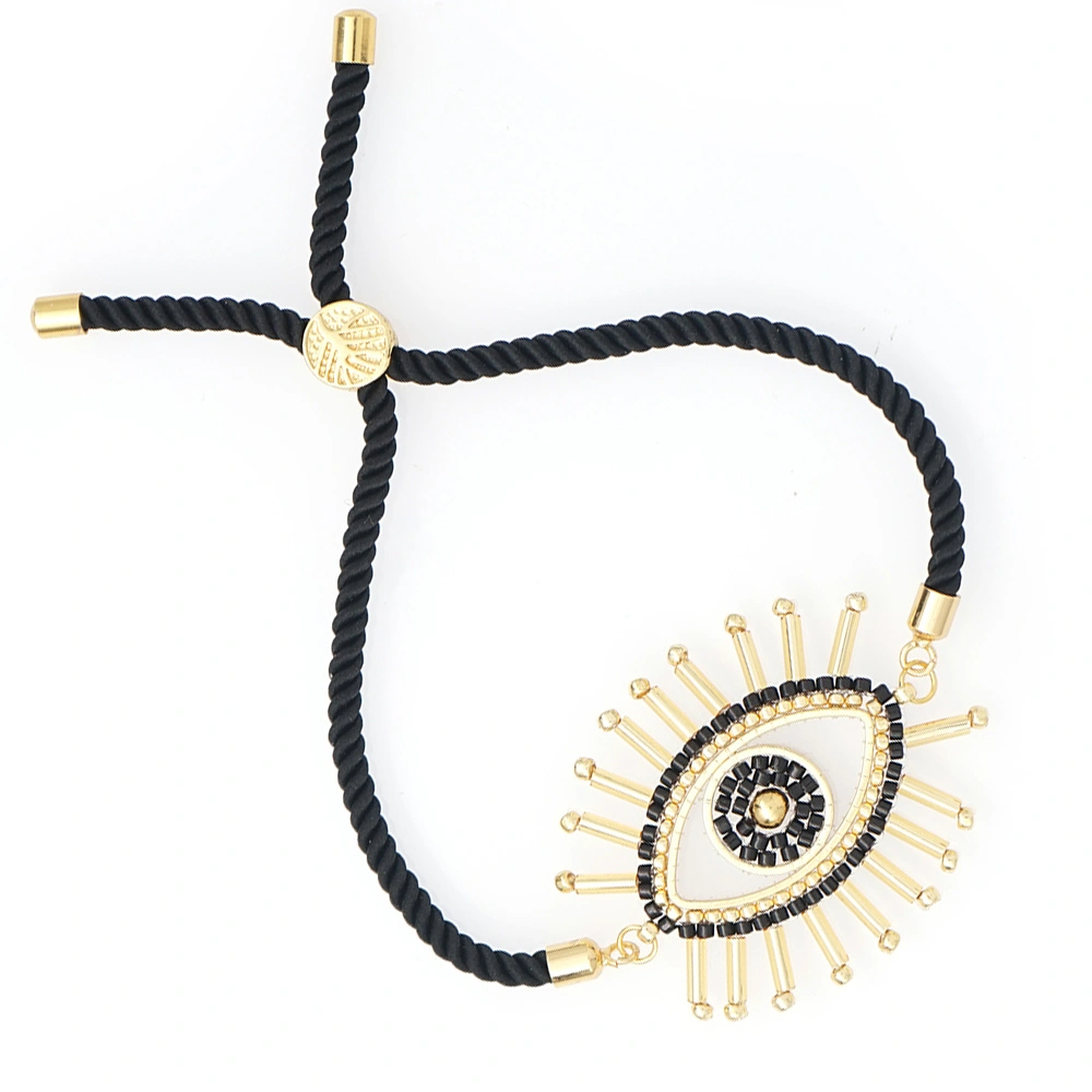 Rice beads hand-woven Evil Eye lucky eye bracelet