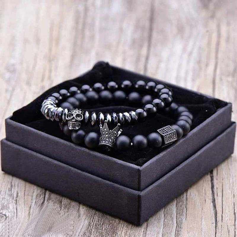 Natural stone men's bracelet