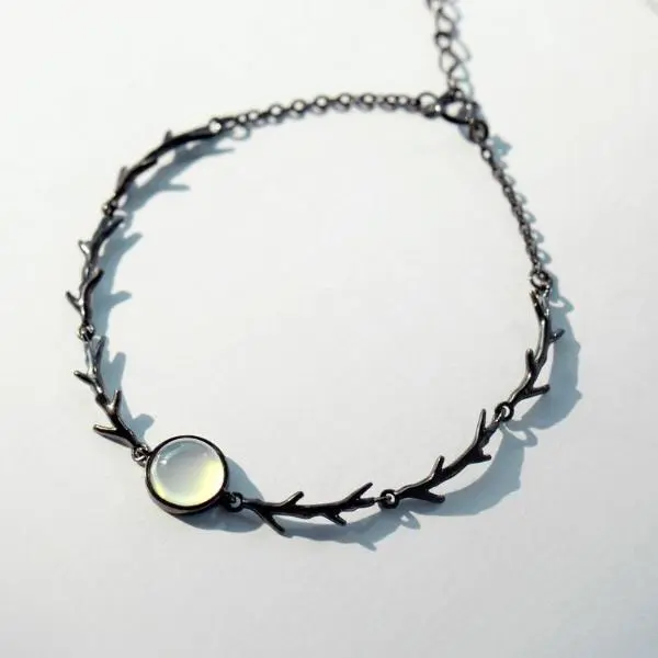 Moonlight Forest Silver Bracelet Women's Simple Korean Edition Sen Department girlfriends Personality Simple Student Gift