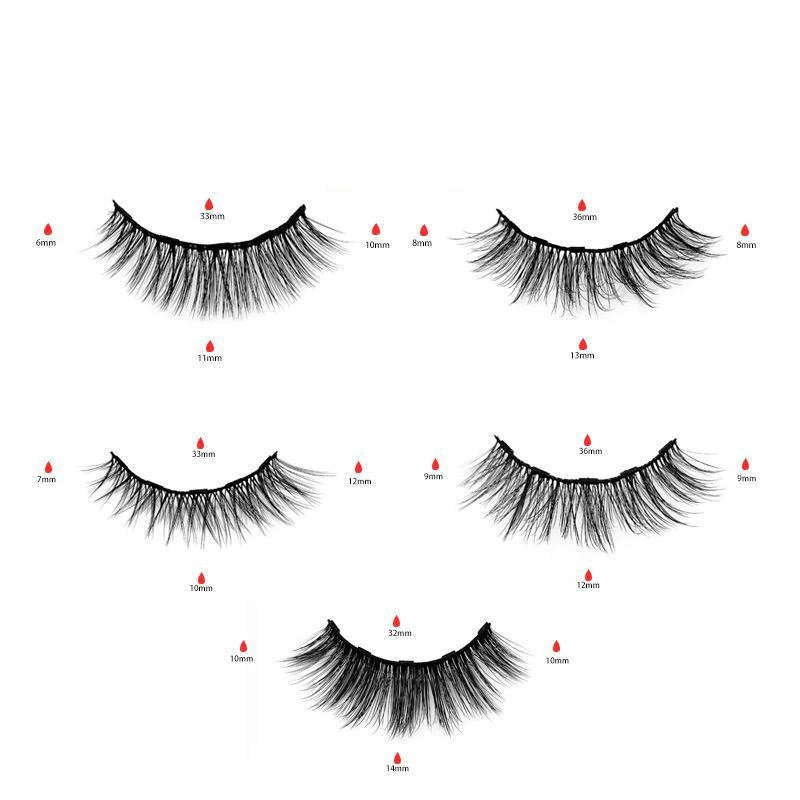 Magnetic Eyeliner Set for Eyelashes with Tweezers
