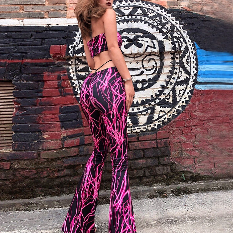 Printed street hipster suit