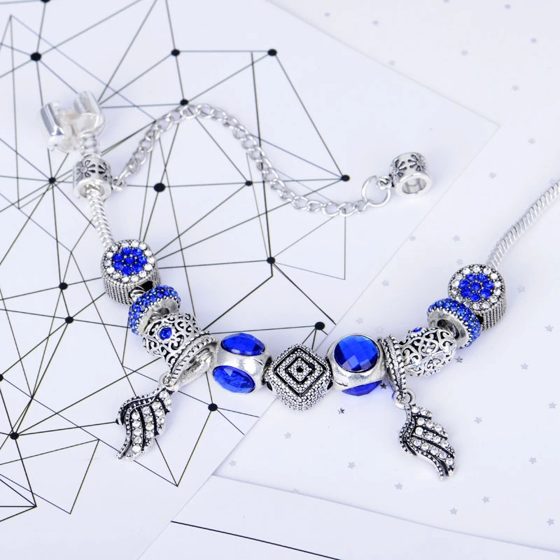 Deep Blue Cat Eyeball Bracelet