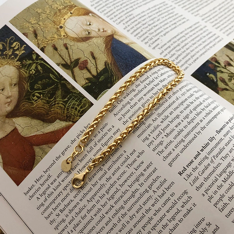 Golden chain bracelet