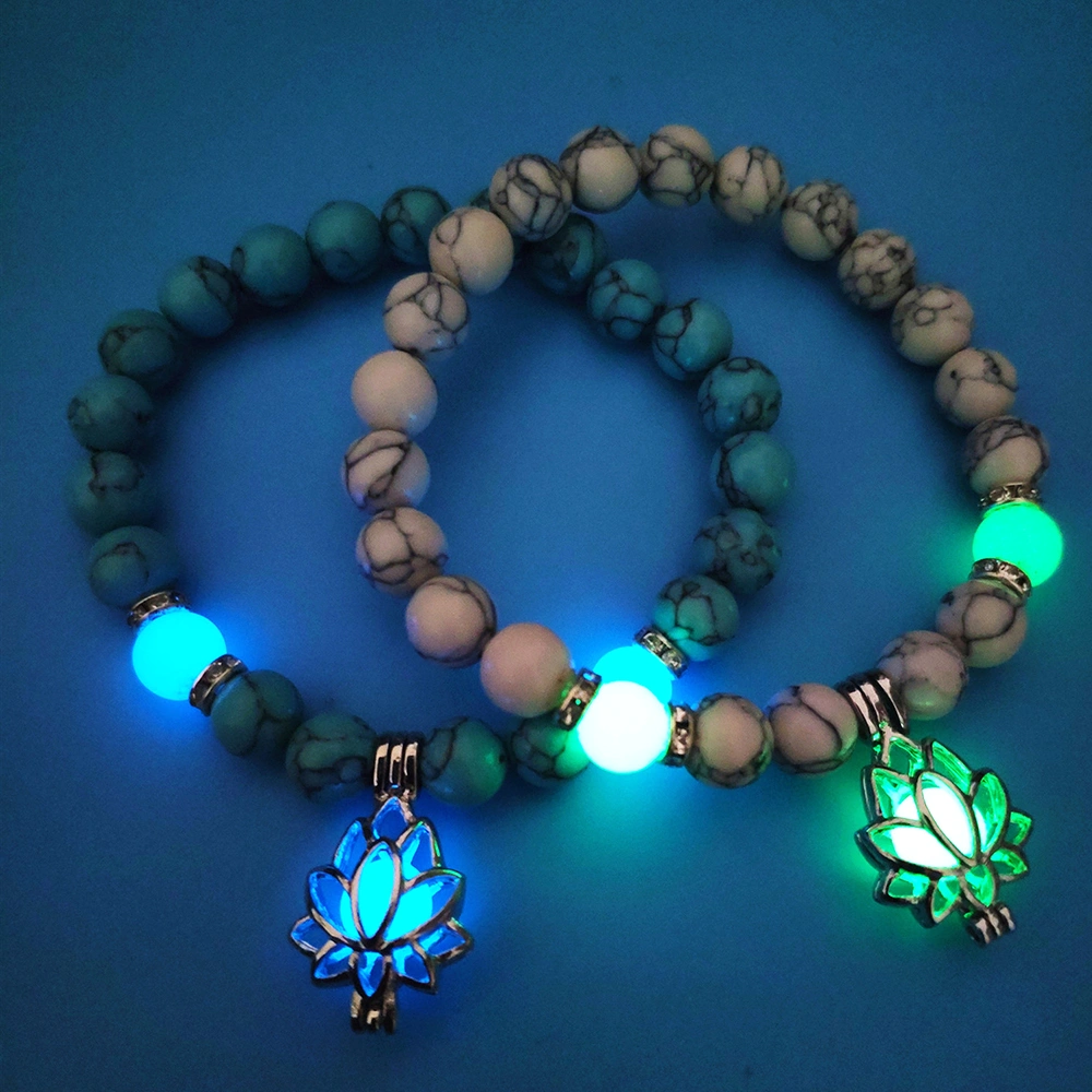 Energy Luminous Lotus Strand Bead Bracelet