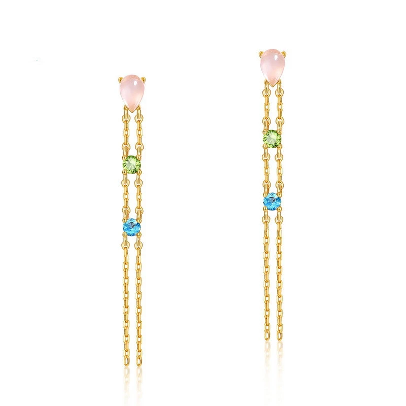 Blue Topaz Earrings