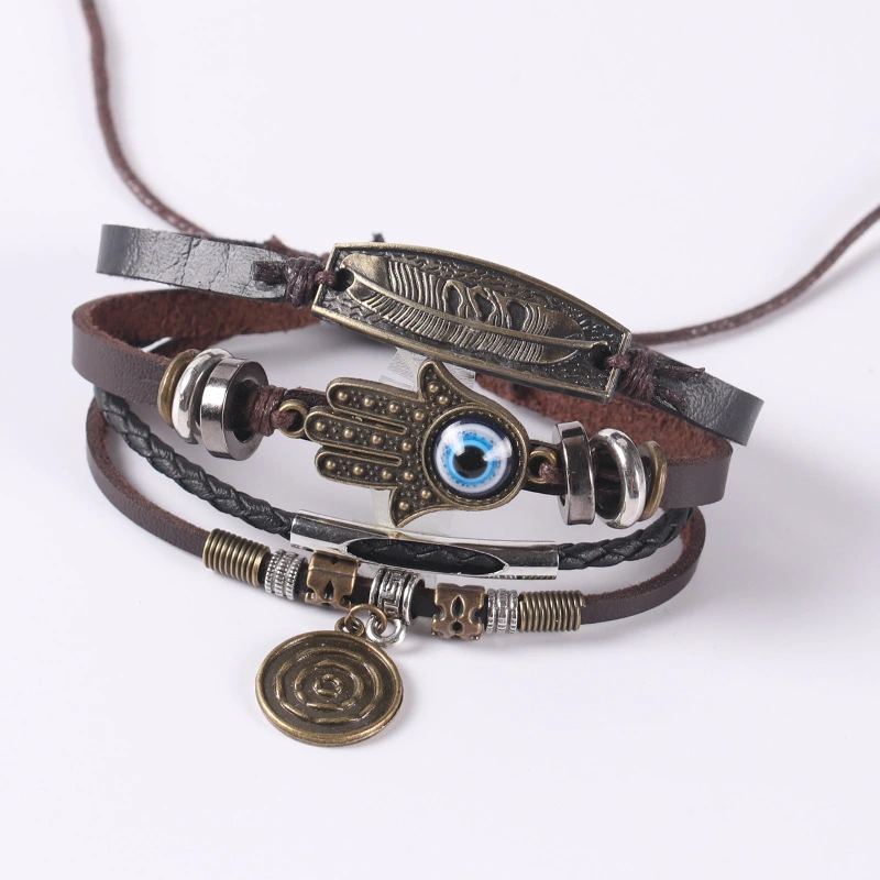 Men's palm eye woven bracelet