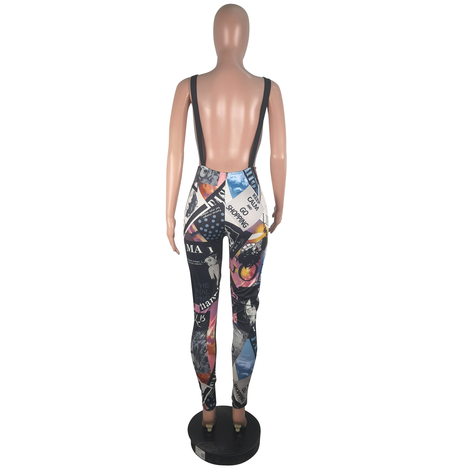 Women's Sling Graffiti Jumpsuit