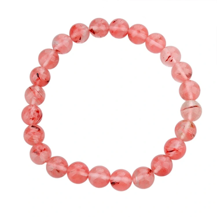 Tea watermelon red crystal bracelet