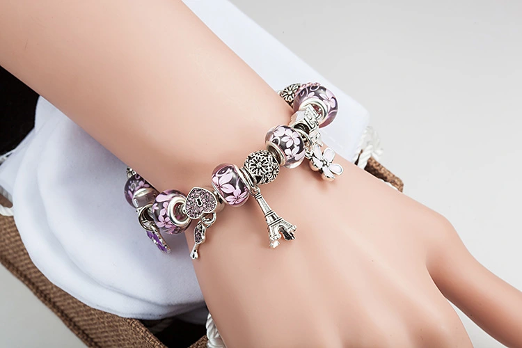 Eiffel Tower Pendant Bracelet