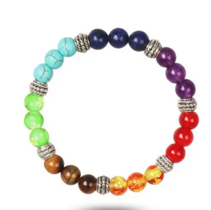 Colorful Chakra Yoga Energy Bead Bracelet