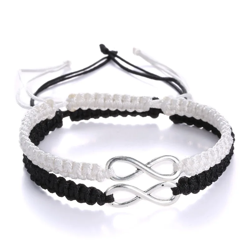 2pcs/pair Handmade Rope Chain Bracelet