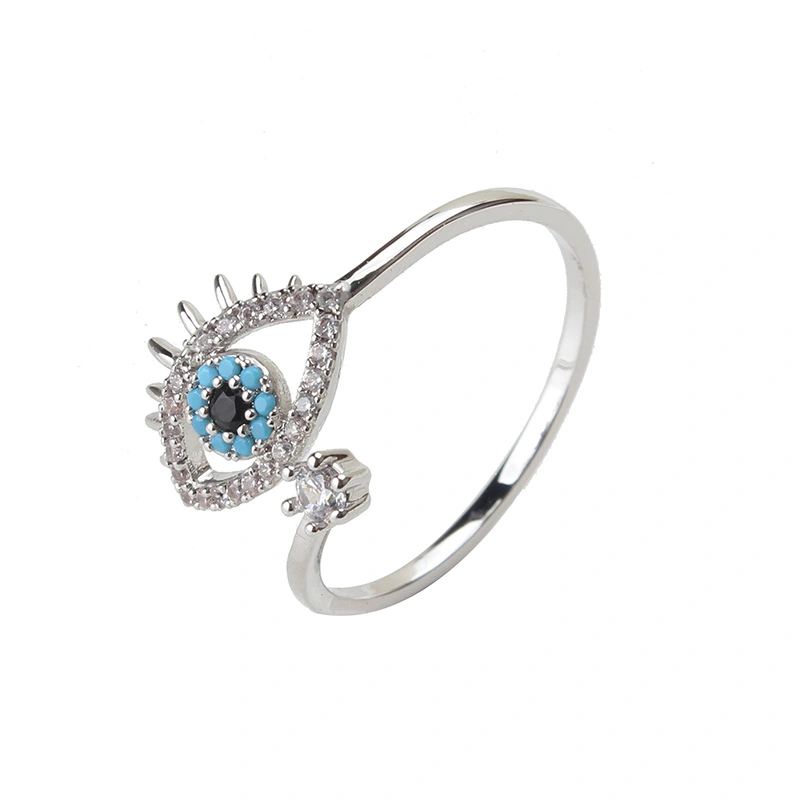 Evil Eye Diamond Ring
