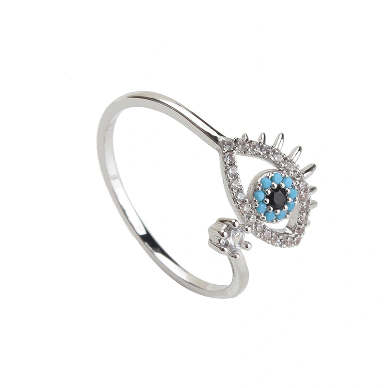 Evil Eye Diamond Ring