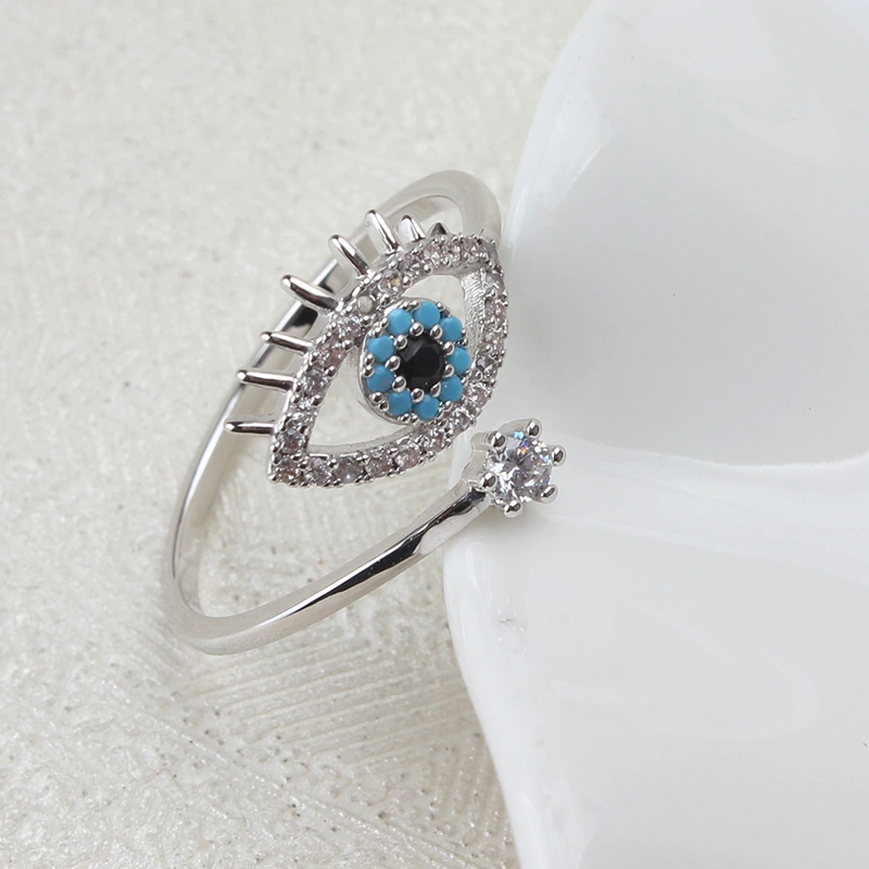 Evil Eye Diamond Ring