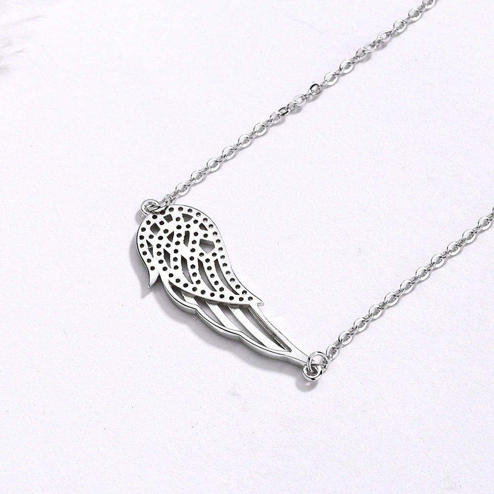 Sterling silver 925 angel wings bracelet women