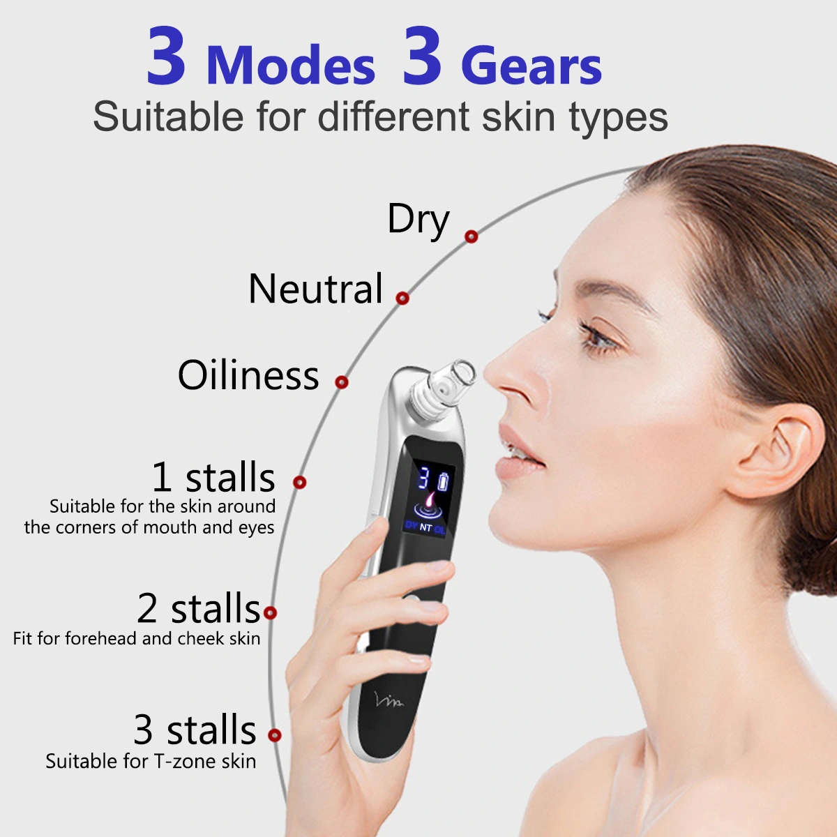Electric pore removing acne instrument