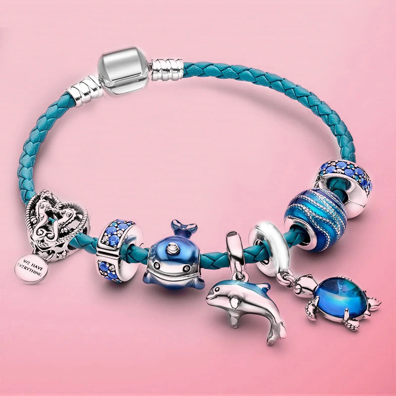 Narwhal Dolphin Turtle Bracelet