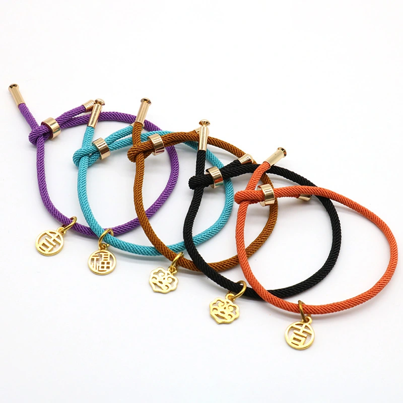 Korean version of 3d hard gold pendant Milan rope
