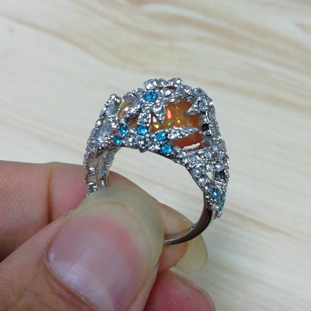 Fire Opal Ring