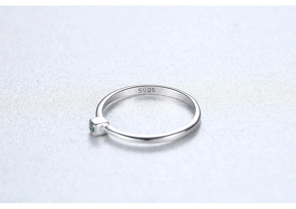 S925 sterling silver gemstone ring