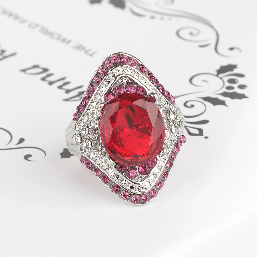 Ring with natural rubies