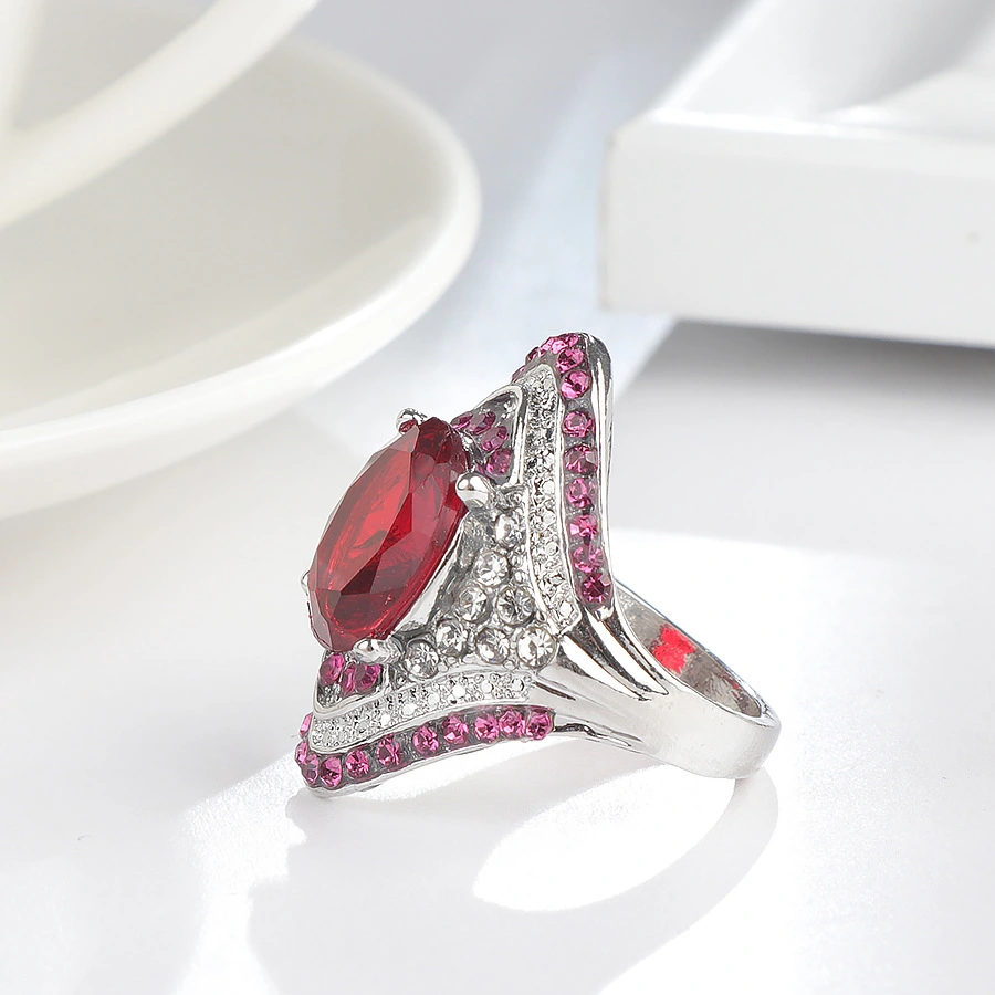 Ring with natural rubies