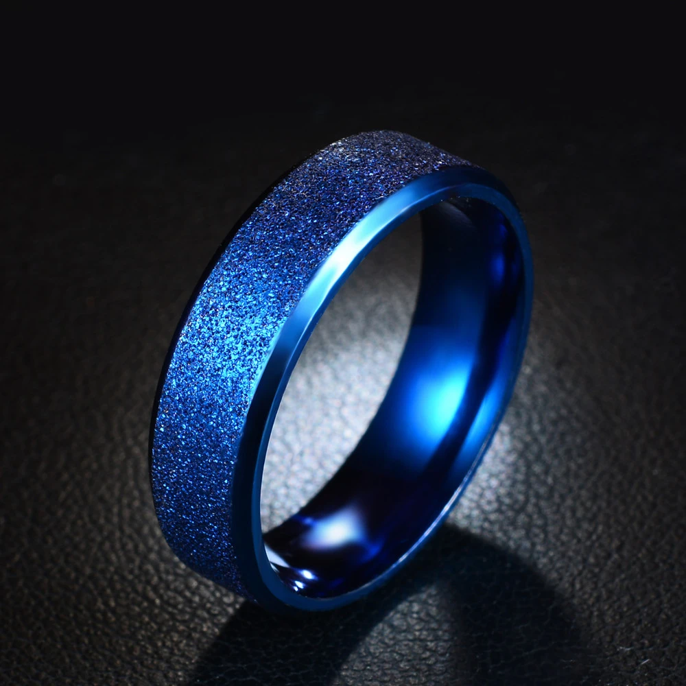 Frosted Individual Ring Stainless Steel Ring