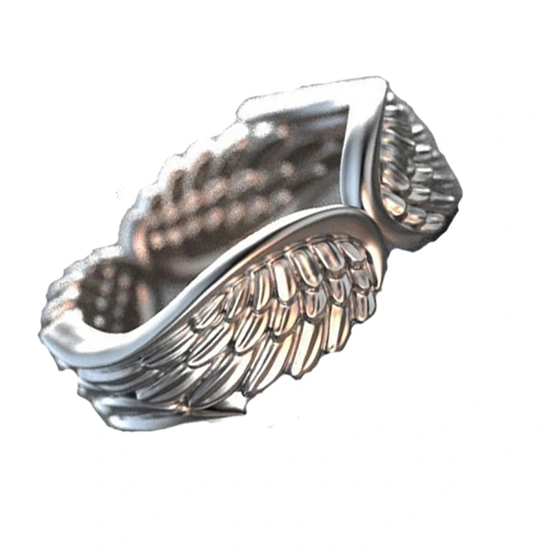 Angel wings feather wings ring