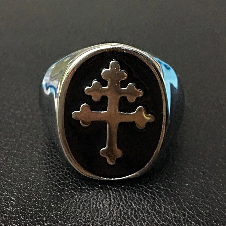 Masonic Titanium Steel Ring European and American Religious Society Titanium Steel Jewelry