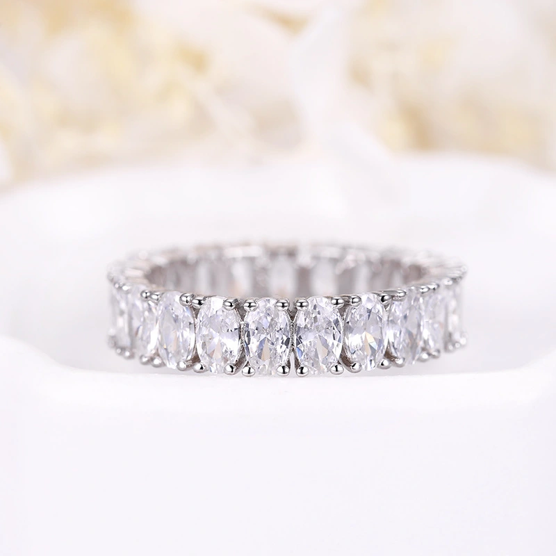 Zircon Row Diamond Ring